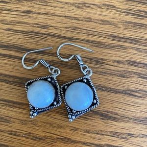 Natural moonstone earrings